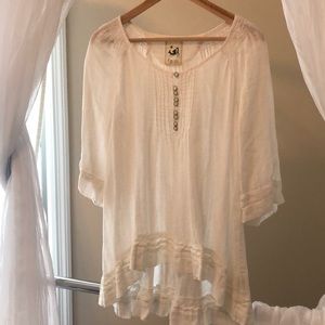 Free people look for less! Cotton linen tunic